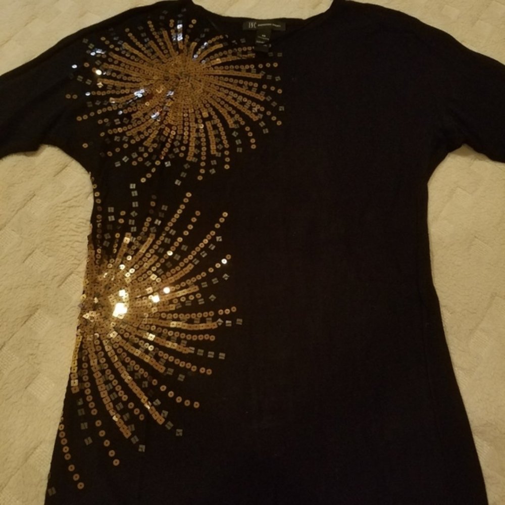 Black Sequin Sweater